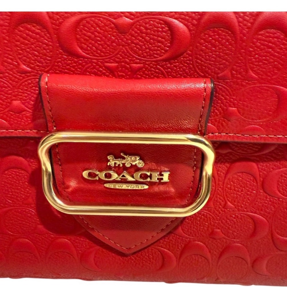 Red Coach Bag- Mint condition - Picture 2 of 3